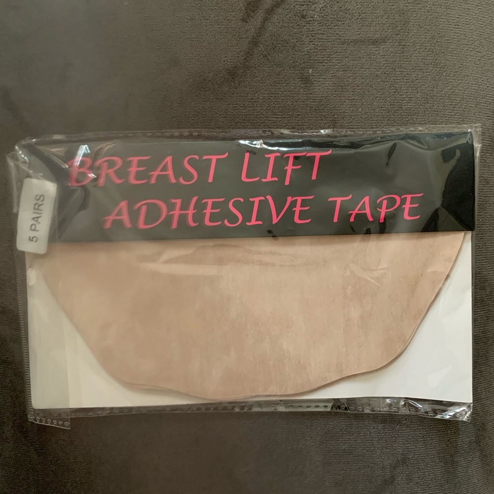 Beige breast lift adhesive tape